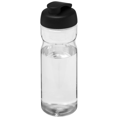 Bouteille personnalisable de sport 650ml H2O Active® Translucide et Noir